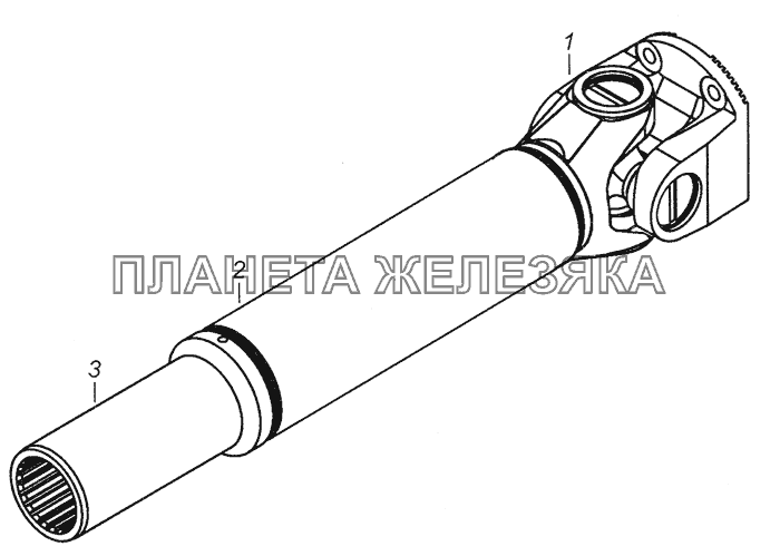 4308-2201017-52 Вал карданный с шарниром КамАЗ-4308 (2008)